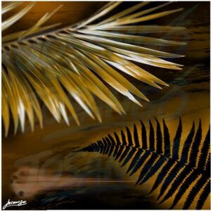 "Contraste de Hojas Doradas"
